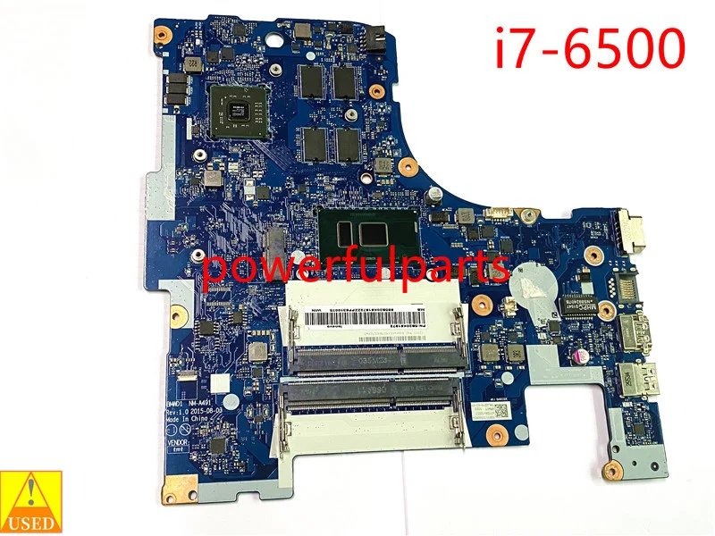 

For Lenovo Ideapad 300-17ISK motherboard i7-6500 on-board BMWD1 NM-A491 45108412021 used working good