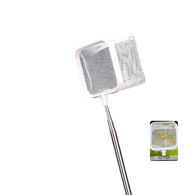 Aquarium Fish Tank Net with Suction Cup Extendable Handle Landing Net Isolation Net for Fish Tank Cleaning Tool Accessories Aquarium Fish Tank Net with Suction Cup Extendable Handle Landing Net Isolation Net for Fish Tank Cleaning Tool Accessories