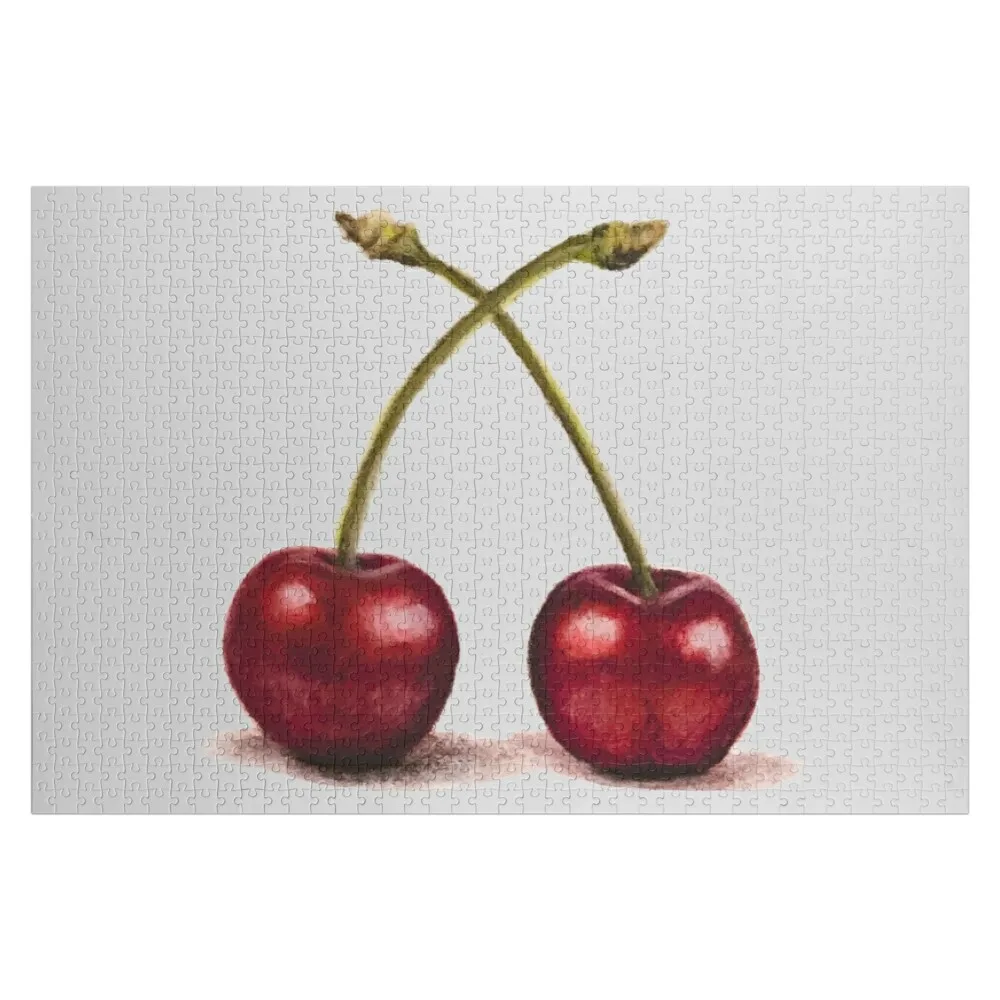 

Juicy and Delicious Sweet Cherries cherry lover Jigsaw Puzzle Name Wooden Toy Personalized Child Gift Puzzle