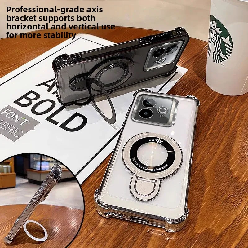 Ultra-thin Four-corner Anti-drop Case with Invisible Bracket