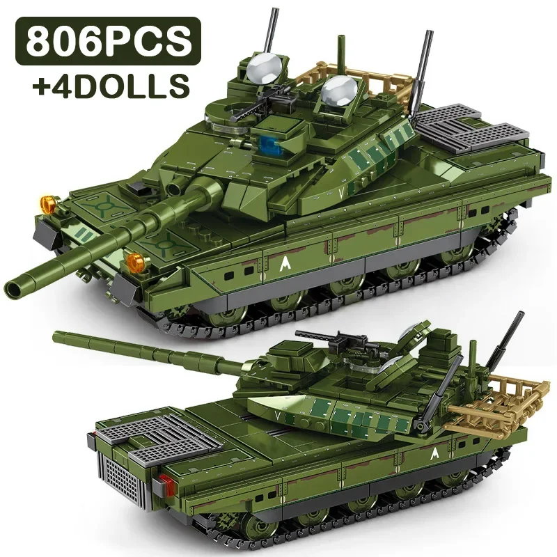 

Military WW2 Type10 Main Battle Tank Model Building Blocks Army Weapons for Kids Adult Gift with Soilder Figures Bricks MOC Toys