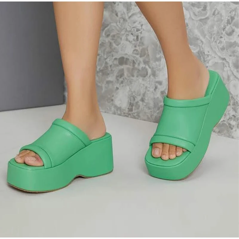 open toe platform sandals