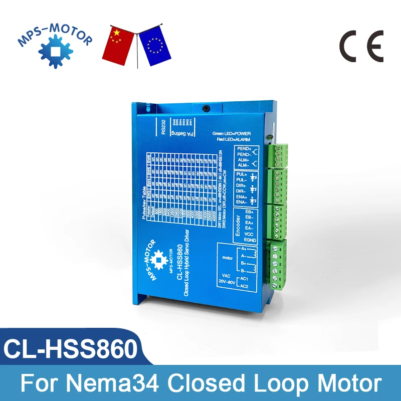 CL-HSS860-2-phase-Hybrid-Digital-Stepper-Servo-Driver-for-Nema34-Closed ...