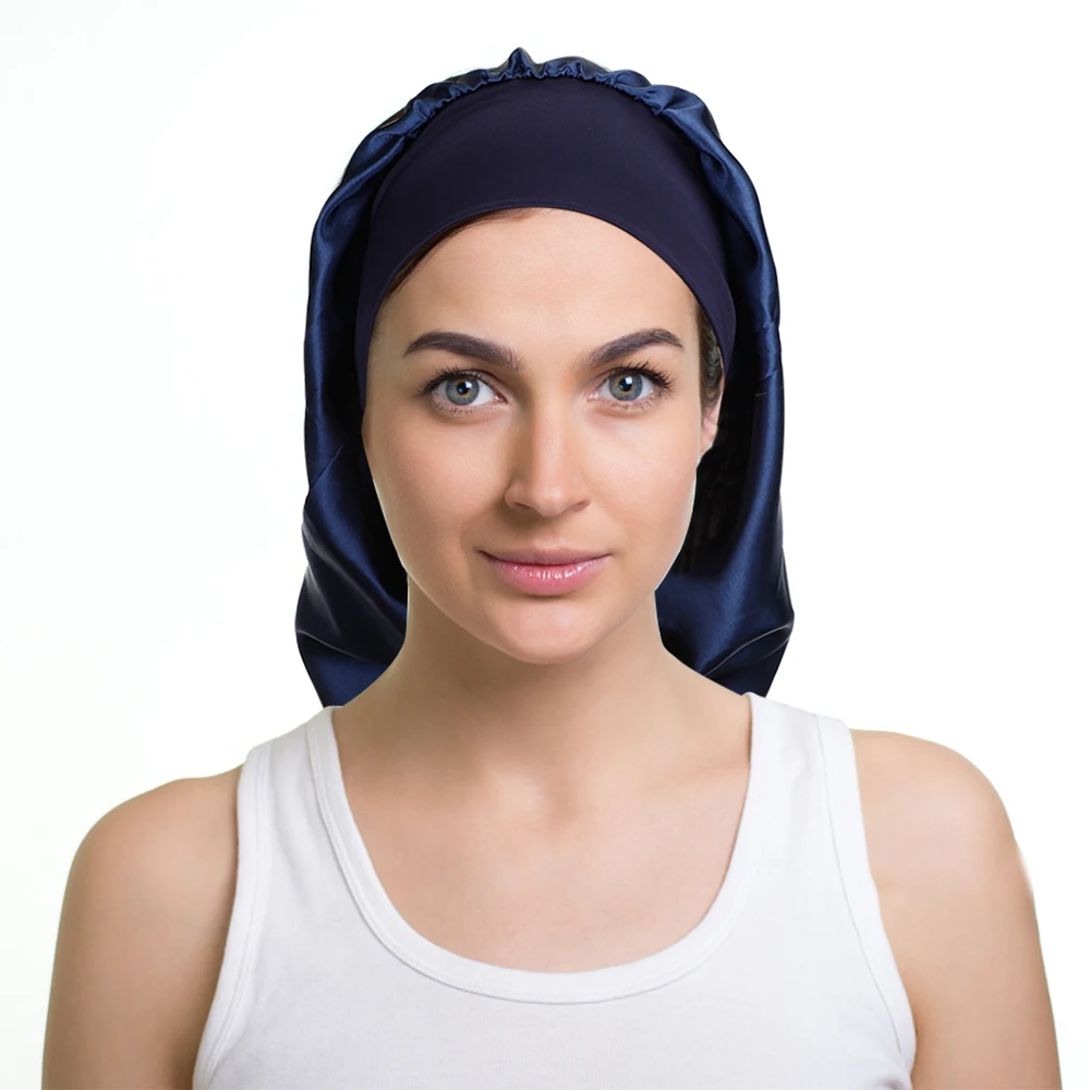 Schlafmütze Damen & Herren Bambusfaser – Verstellbare Nachtmütze Gegen Frizz & Haarschutz