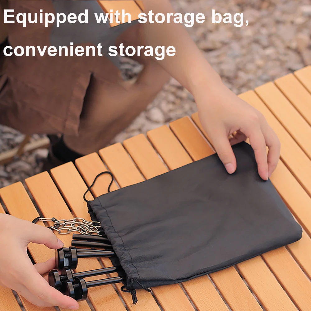 Triangular BBQ Bracket – Portable Detachable Grill & Pot Rack with Chain 6