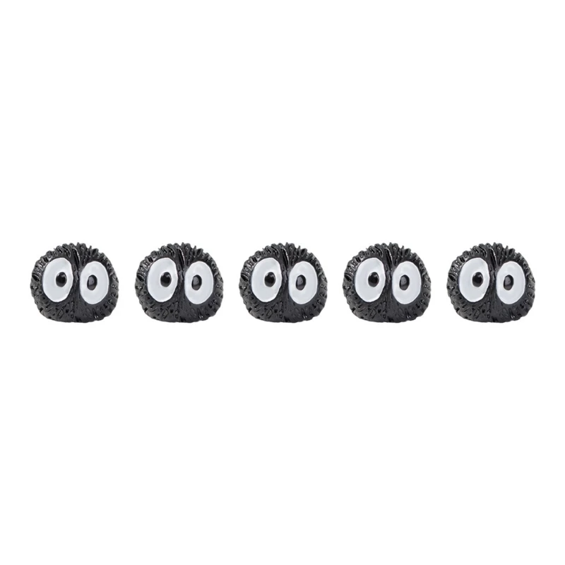 20x Cartoon Mini Coal Ball Landscape Garden Courtyards Decorations Figurines 3