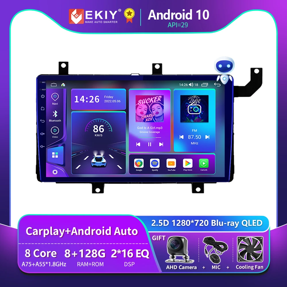 

EKIY T900 Carplay Stereo For Toyota Tacoma N300 2015 - 2021 Android Car Radio Multimedia Video Player Navigation GPS No 2Din DVD