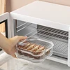 3Pcs Sealed Storage Box Transparent Kitchen Organizer Fridge Fruit Meat Freezing Sorting Sealing Boxes Sealed Food Storage Case 6
