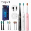 Fairywill Electric Sonic Toothbrush FW-508 USB Charge Rechargeable Waterproof Electronic Tooth Replacement Brush Heads for Adult 1