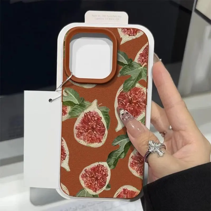 Lychee Pattern Full-Screen Phone Case - TPU Cover