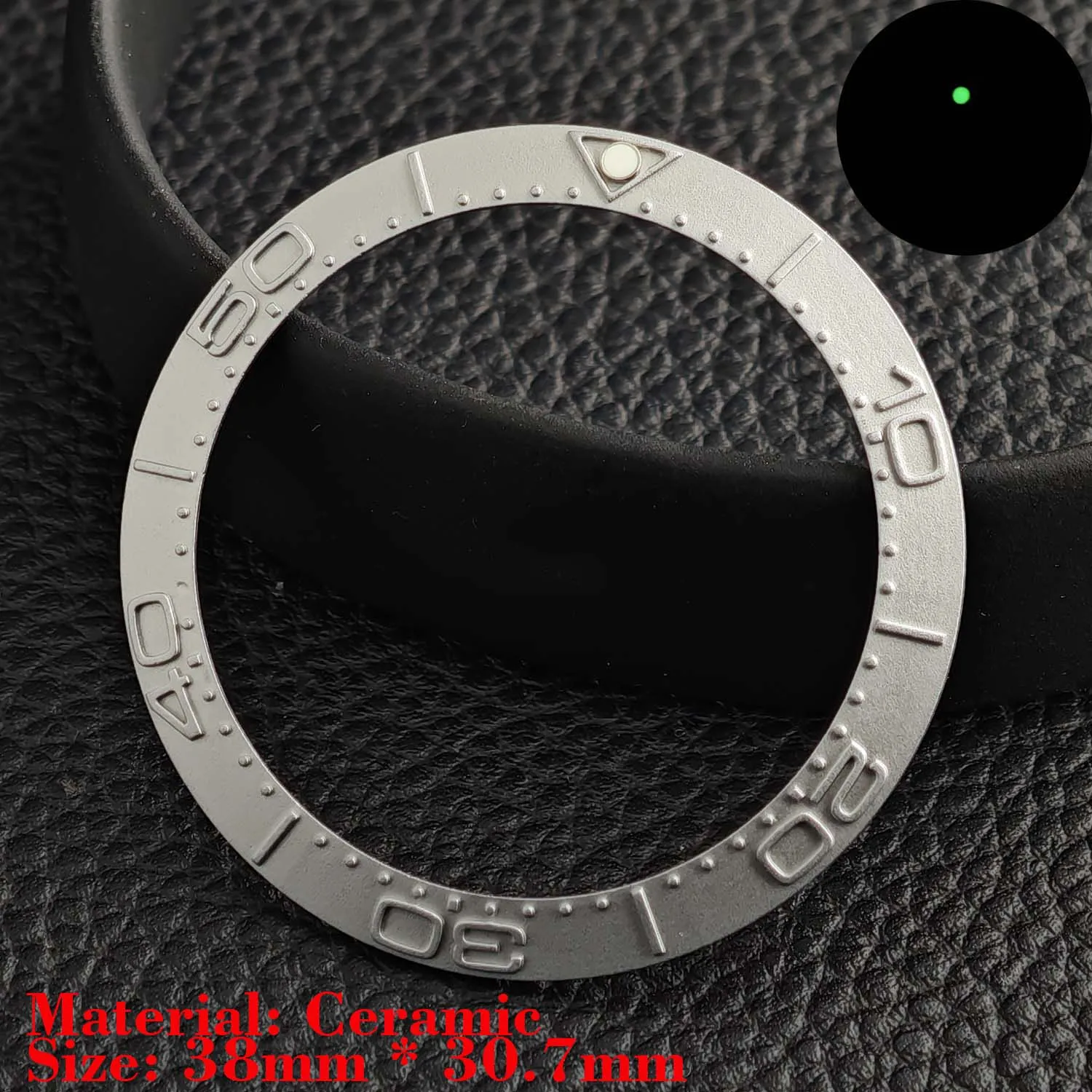 Ceramic Luminous Bezel Insert for Men's Watch - Premium Replacement Accessory