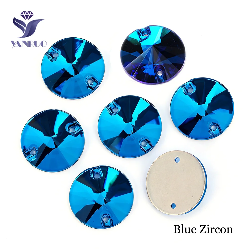 Premium Round Sew-On Rhinestones – Flat Back Glass Stones