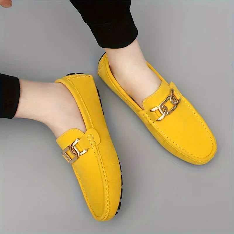 

Мокасины мужские и женские на плоской подошве, повседневные Лоферы без застежки, топ-сайдеры, для вождения и прогулок, большие размеры 47, 2024