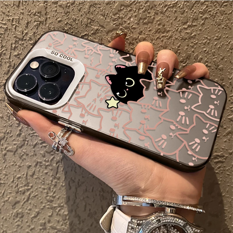 Creative Cute Stacked Cat Hard Phone Case Cover