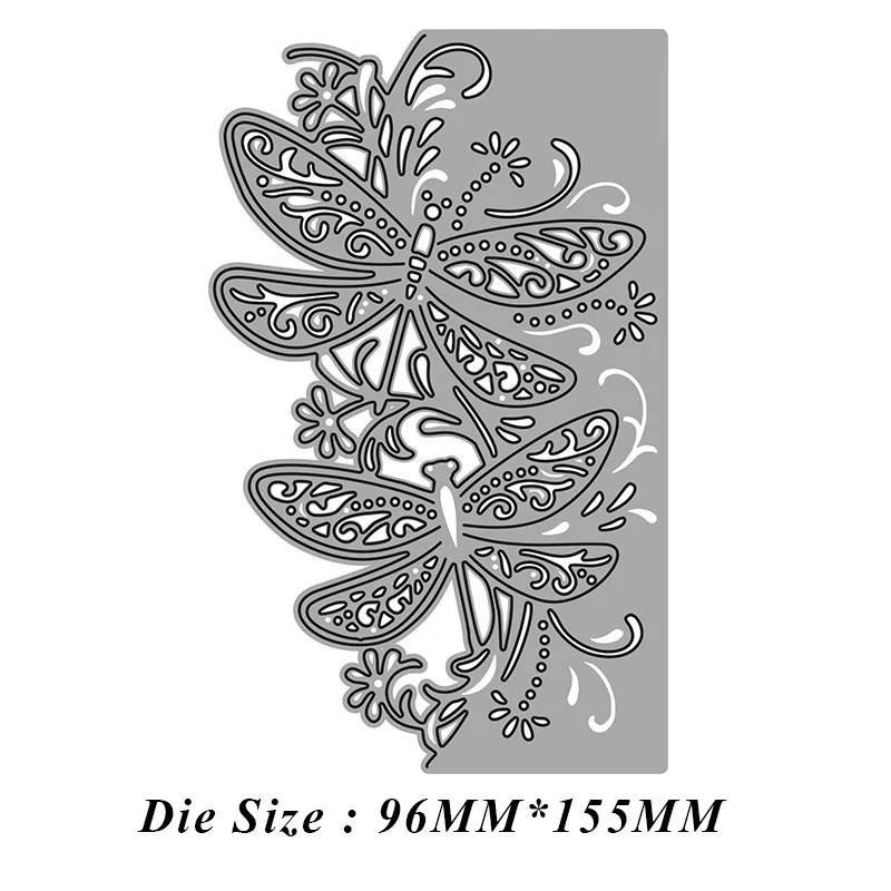 Dragonfly Lace Frame Metal Cutting Dies for DIY Scrapbooking New 2021 Stamps Stencil Cuts Crafts Decoration Cutter Embossing | Дом и сад