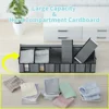 2 Pack Clothes Storage Bag With Removable Dividers board, Under bed Storage Boxes with Clear Window 3