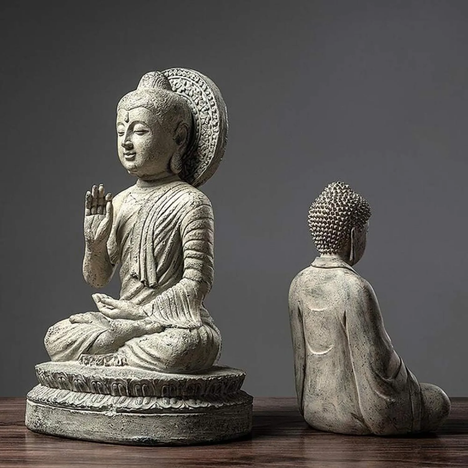 Meditative Buddha Statue for Home Decor, Seated in Meditation Pose, Exquisite Garden Ornaments, Home Decoration Accessories