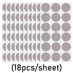 Self-Adhesive Non-Slip Felt Furniture Pads - 180pcs(10 Sheet) (Beige Round)
