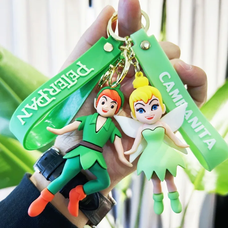 Creative Cartoon Peter Pan Peter Pan Portachiavi Cute Fairy Tide Cool Pirate Hooker Portachiavi Borsa Ciondolo