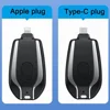 2025 Newest Mini Mobile Power Bank Keychain Portable Battery Charger Case 1500mAh Fast Charging for iPhone Series Samsung Xiaomi 5