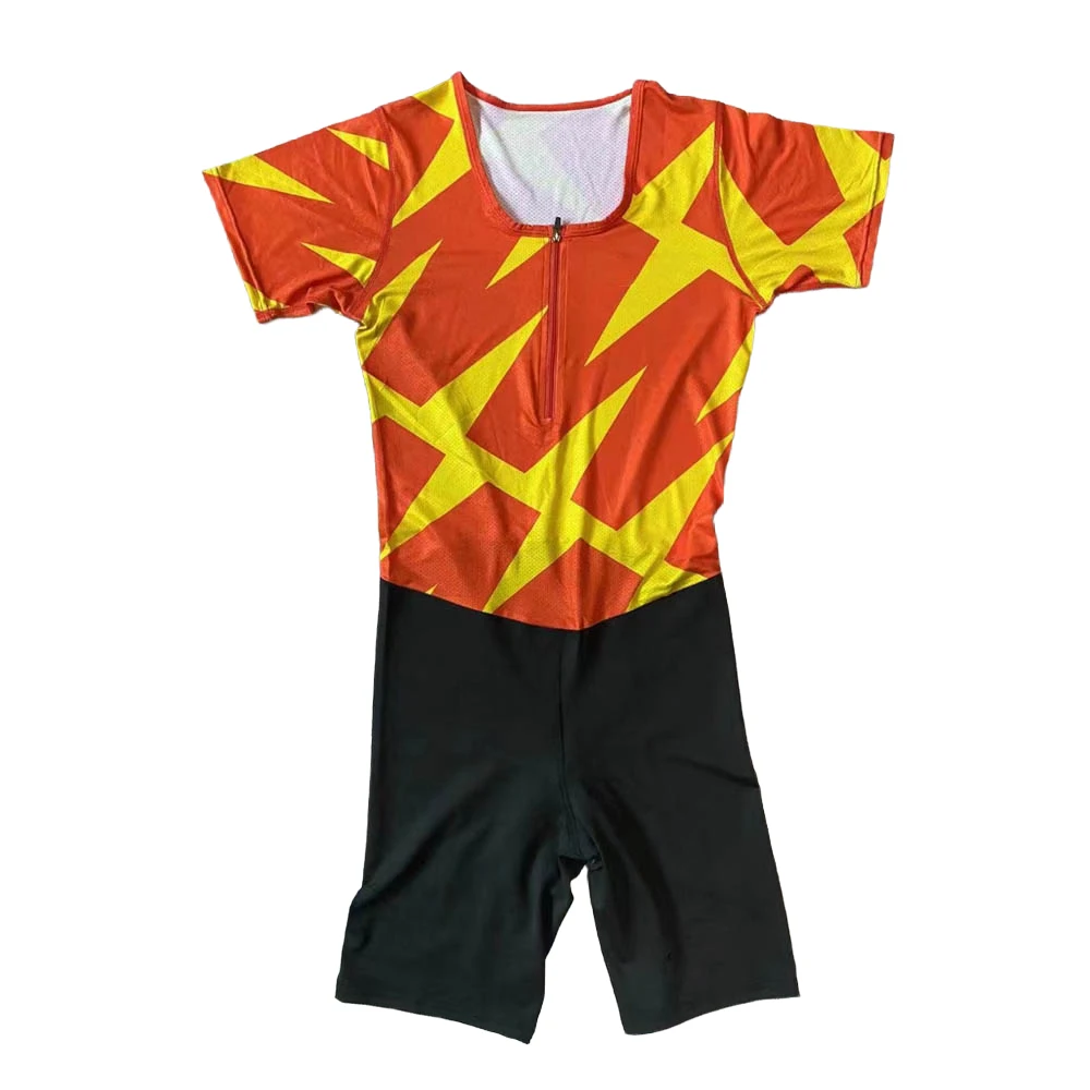 Men One-piece Suit Track and Field Suit Marathon T-shirt Man Elite Leggings Sports Shorts Fast Running Speedsuit Middle Pants sports shorts sports leggings compression pants