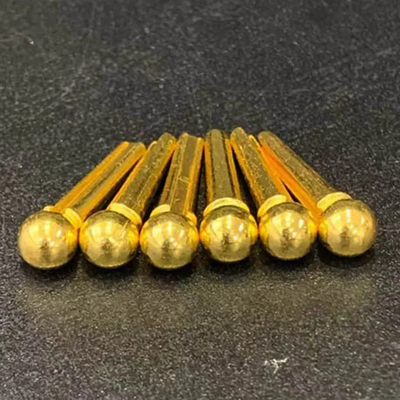 6pcs Acoustic Guitar Bridge Pins Real Bone