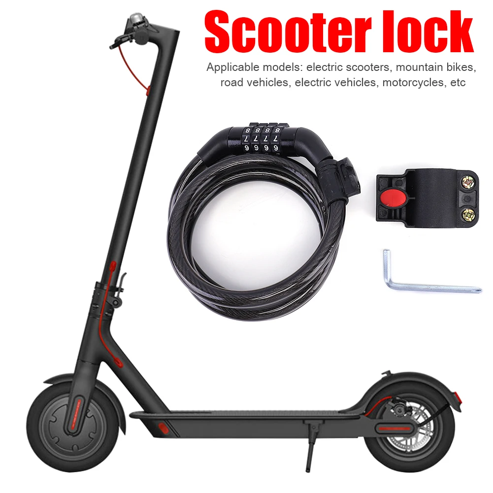 Antivol vélo serrure acier câble bobine vélo moto Cycle vtt vélo