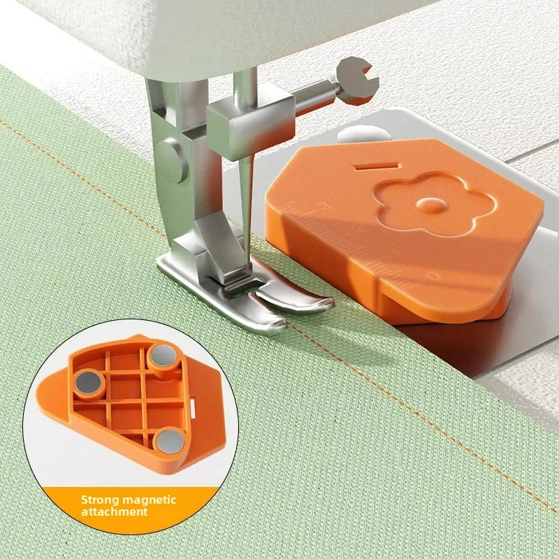 Magnetic Seam Guide For Sewing Machine, Sewing Accessories, Multifucntional With Scale, Polygonal Strong Magnetic Gauge, Seam Guide Hemmer, Sewing Tools Supplies (3PCS Sewing Machine Magnet For Scissors