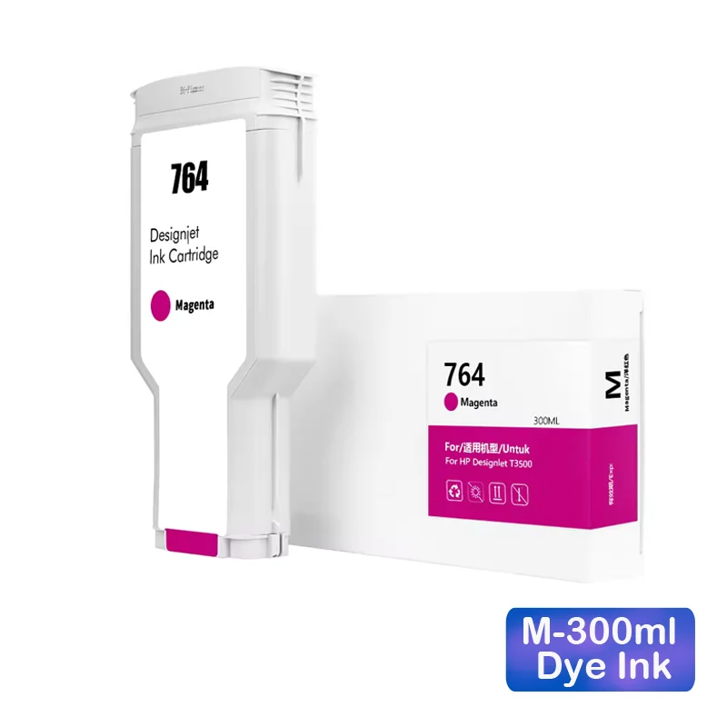 For HP 764 Ink Cartridge Compatible For HP Designjet T3500 Printer C1Q17A C1Q16A C1Q13A C1Q14A C1Q15A C1Q138A With Pigment
