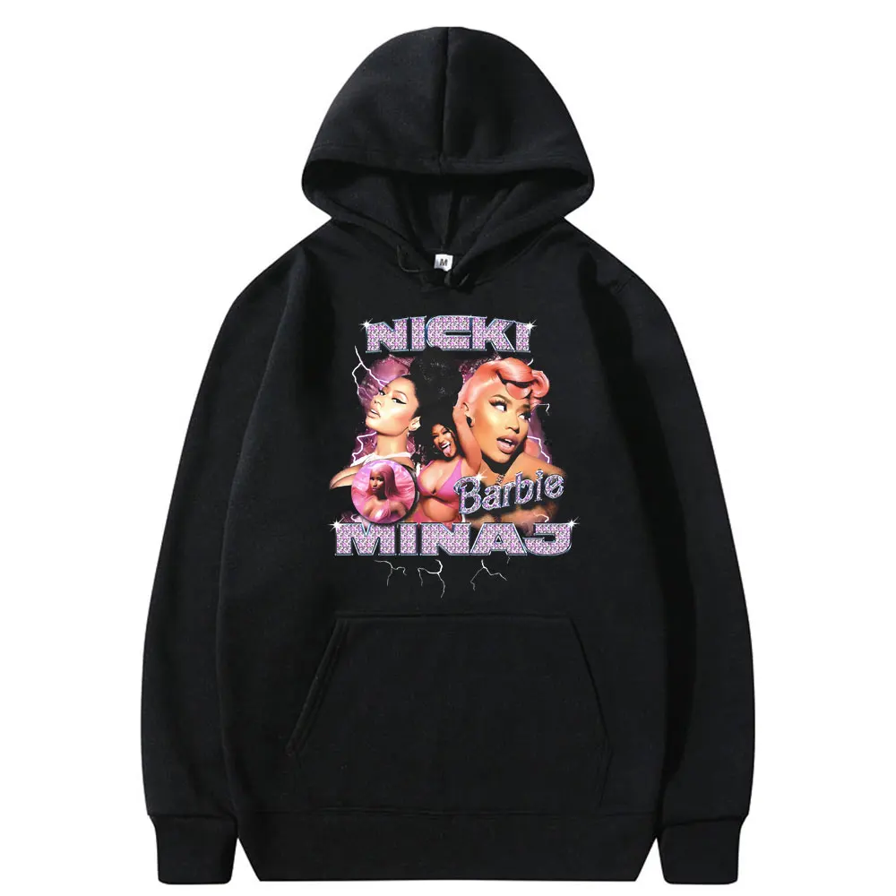 

Hip Hop Rapper Nicki Minaj Graphic Hoodie Men Women Fashion Casual Sweatshirt Casual Oversized Pullover Fleece Cotton Clothes