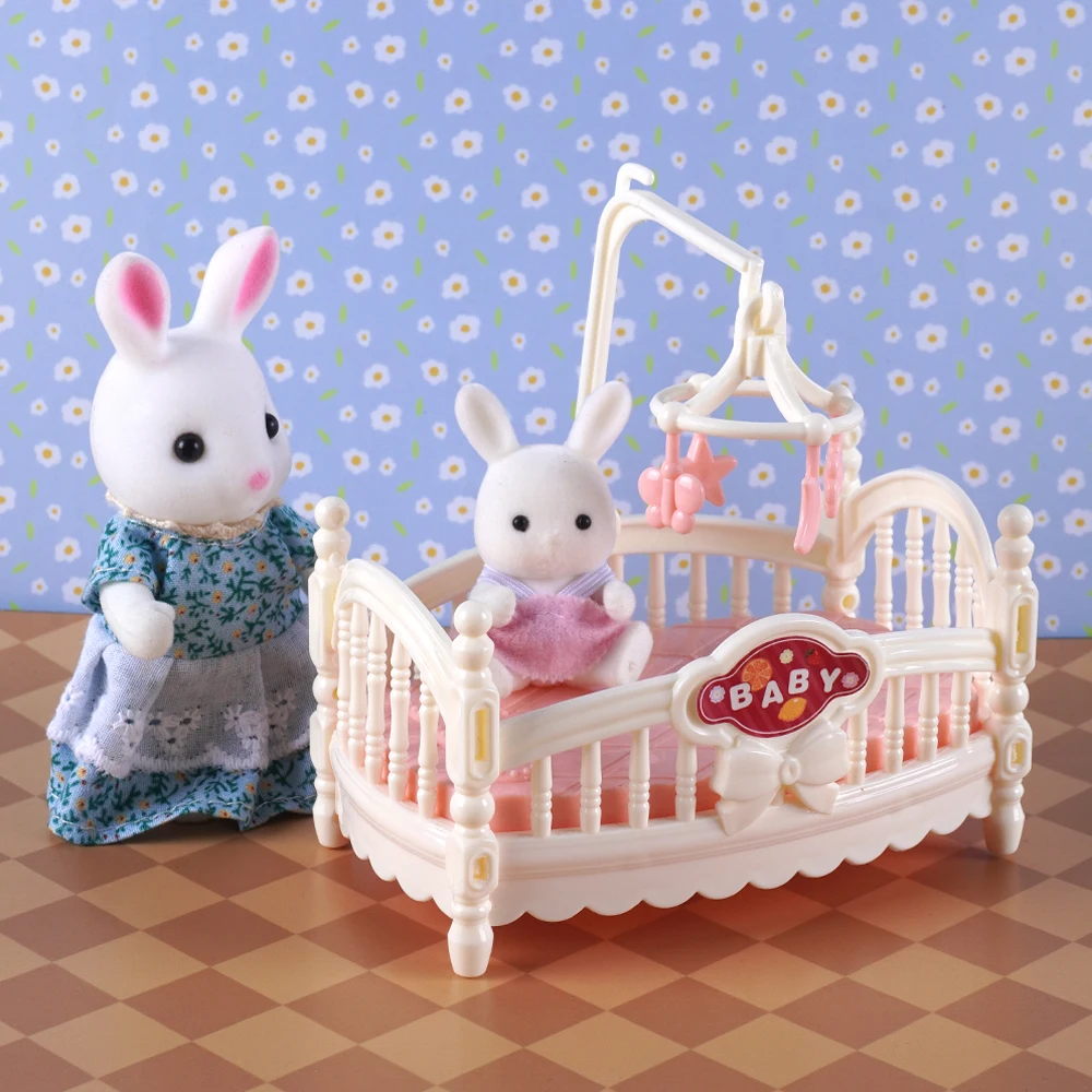 1:12 Dollhouse Ice Cream Truck Baby Bed Simulation Miniature Scene Display Dessert Car Bunk Bed Bathroom Kitchen Toy For Girl 3