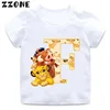 Disney The Lion King Cute Simba Letter A B C D Print Kids T-Shirts Girls Clothes Baby Boys T shirt Summer Children Tops,ooo5924 6