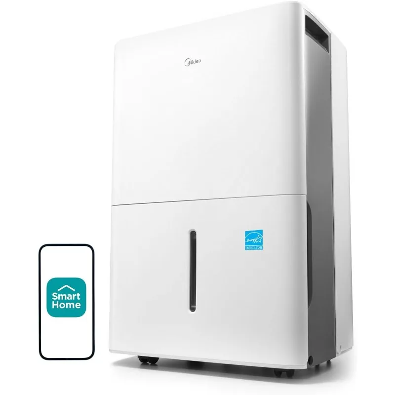 

Midea 4,500 sq. ft. Energy Star Certified Dehumidifier with Pump, 50 Pint - Perfect for Basements