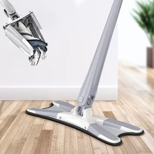 

X-type Floor Mop with 3pcs Reusable Microfiber Pads 360 Degree Flat Mop for Home Replace Hand-free Wash Household Cleaning Tools