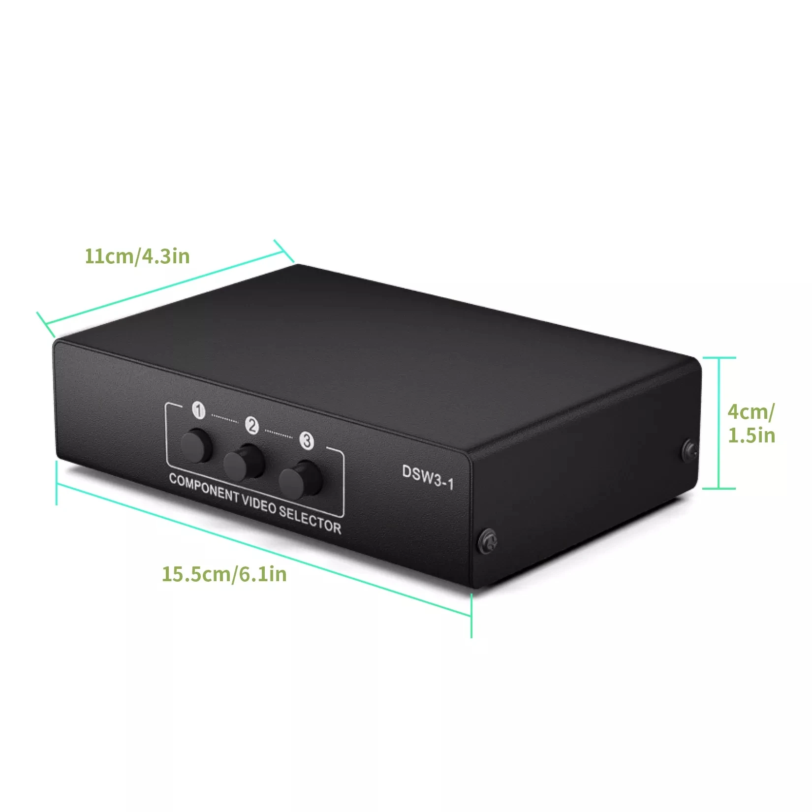 3x1 RGB component Switch selector Video Audio Switch 5 RCA 3 Way Ypbpr RGB Component AV Box for Wii PS2/3 Xbox DVD Player rca audio switch