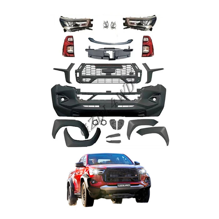 

2023 комплект корпуса для Hilux Revo 2016 2021 до GR Sport Facelift, конверсионные наборы