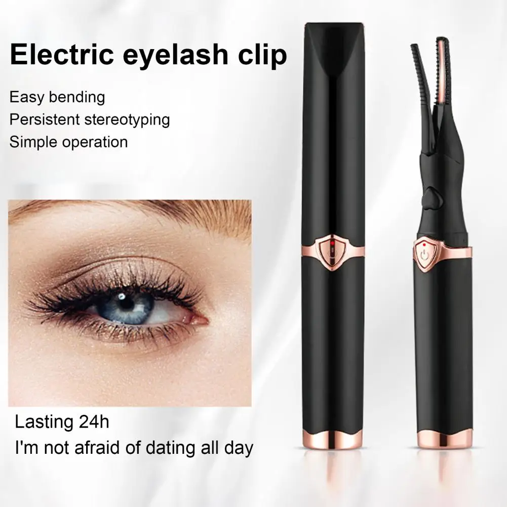 

Simple Operation Electric Eyelash Curler Easy to Use Comb Tooth Design Long-Lasting Effect Heated Eyelash Curler for Women