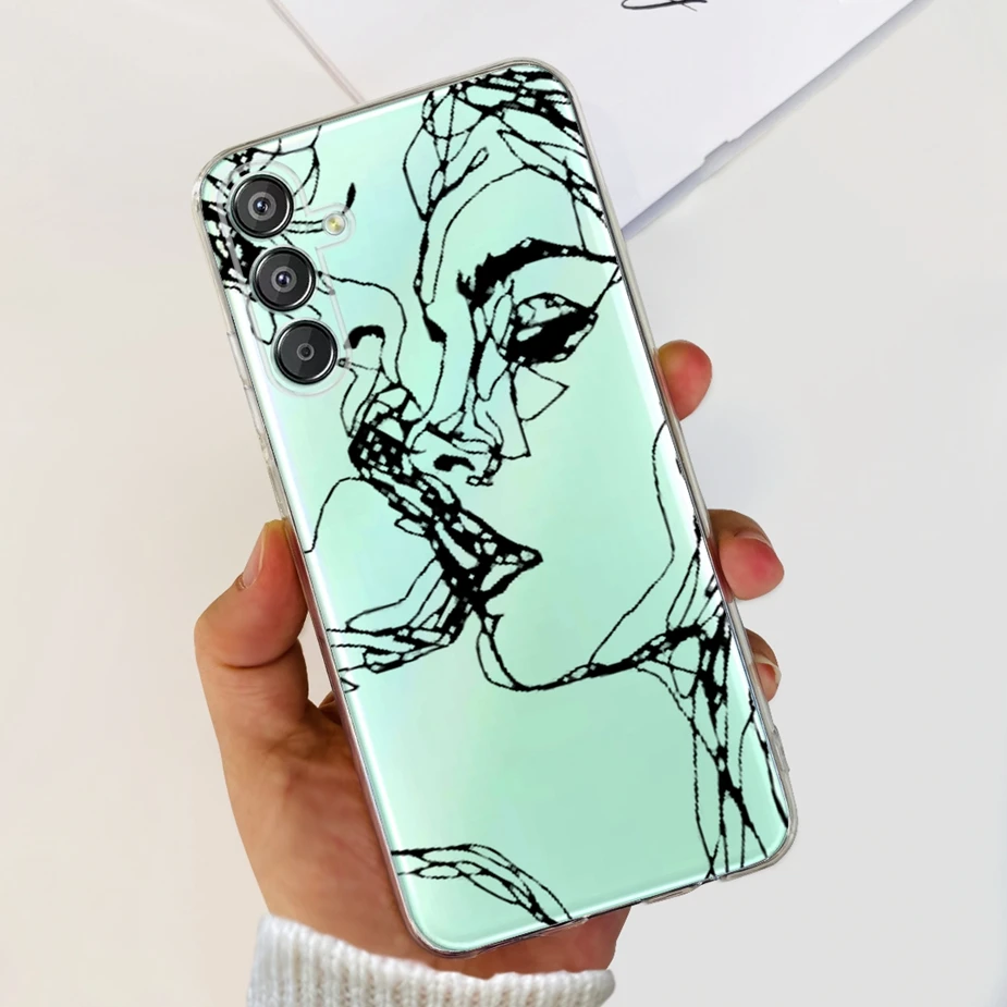 New Fashion Painted Clear Silicone Soft TPU Phone Case Bumper