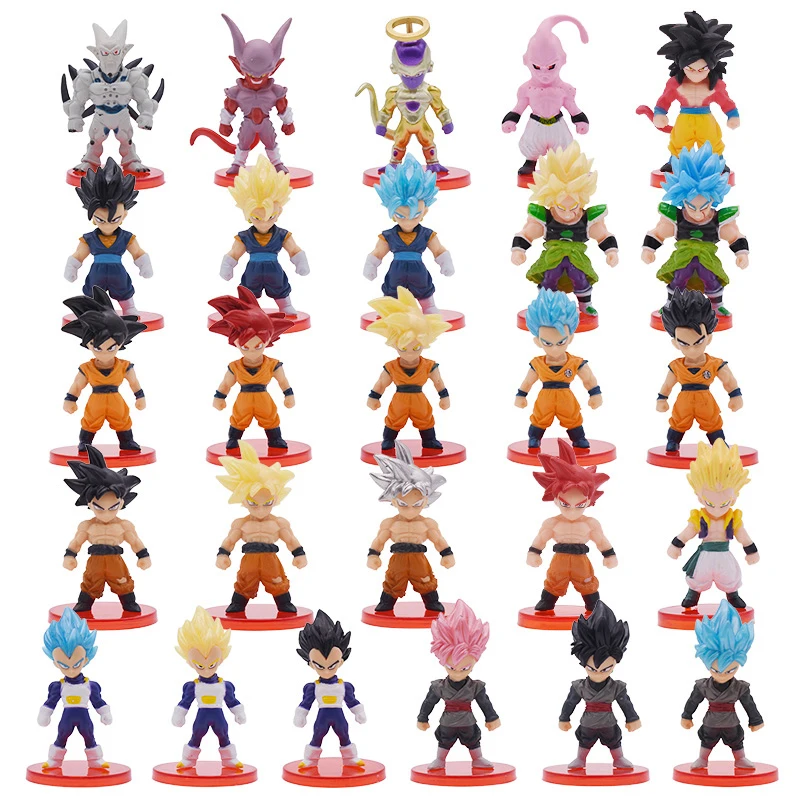 Dragon Ball Super Saiyan Goku Vegeta Goten Trunks Cell Evolvenza Shenron Action Figure Q Ver. Dragonball Z Figurine Toy Model Gifts