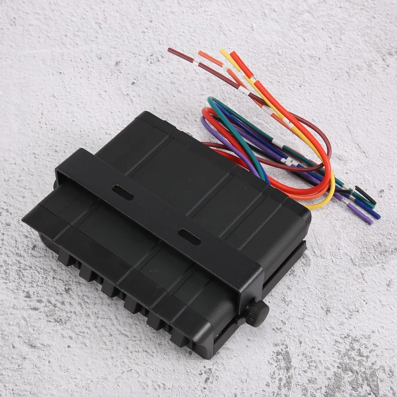 LED 조명 장착 로커 스위치 박스, 자동차 보트 해양 SUV용 스위치 패널, 6 갱, 12-24V, 80A