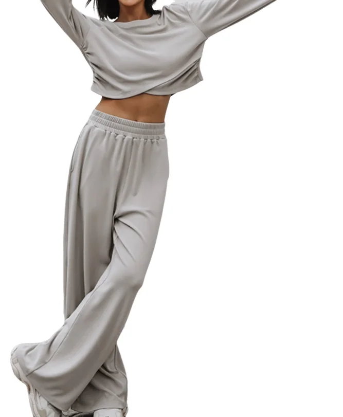 

Womens Two Piece Sets Fall Outfit Sports Sweater Pullover Top Pants Set 2023 Autumn Winter Spring New Fashion Casual