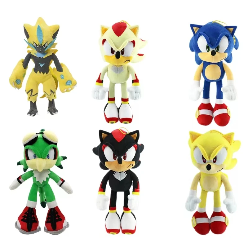 New Sonic The Hedgehog Cartoon Sonic The Hedgehog Super Mouse Shadow Super Sony Shadow Grab Peluche Game Toy