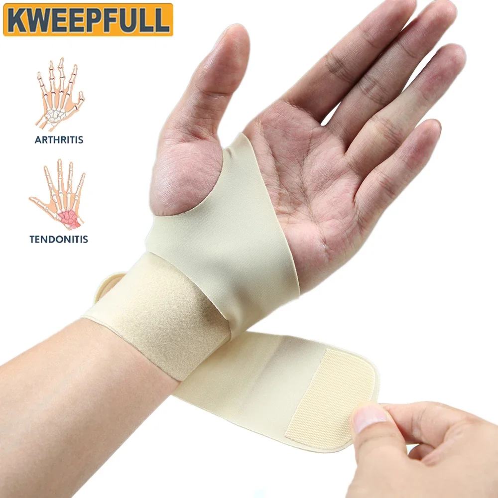 

1Pcs Ultra Thin Wrist Brace - Sport Slim Carpal Tunnel Support for Men and Women, Adjustable, Breathable and Skin Friendly