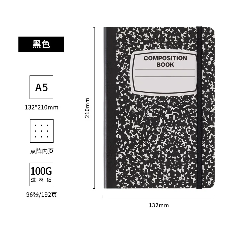 Quaderno con Copertina in PU A5, Libro delle Password con Indici Alfabetici, Blocco Note, Quaderni per Scrittura, Quaderno per Composizioni, Forniture per Ufficio e Scuola - immagine 6