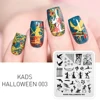 KADS Nail Stamping Plate Halloween Nail Design Spider Web Bat Pumpkin Lantern Nail Art Stamping Templates DIY Manicure Tool 2