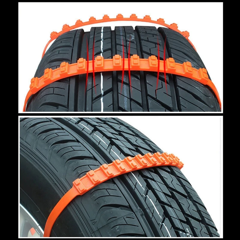 Q2 Anti-slip Mud Snow Chains for Car Truck SUV Emergency Chain Winter Driving Mountain Climbing Low Temperature Resistant