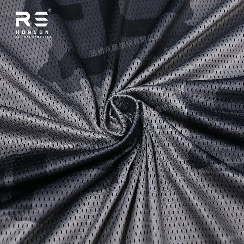 Mesh fabric 120gsm T-Block camouflage fabric tactical tricot mesh for printed