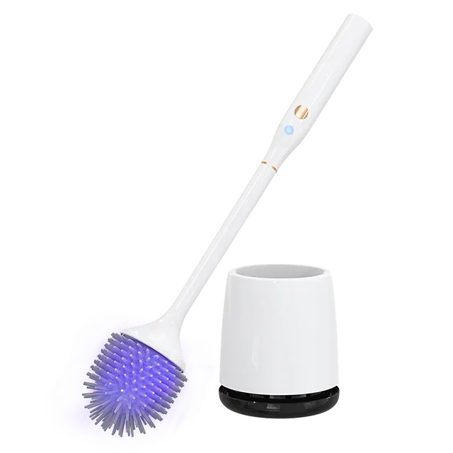

High Quality Toilet Electric Brush Rechargeable Lightweight Convenient WC Use with 2 Brush Heads UVC Cleaner Brushes Factory