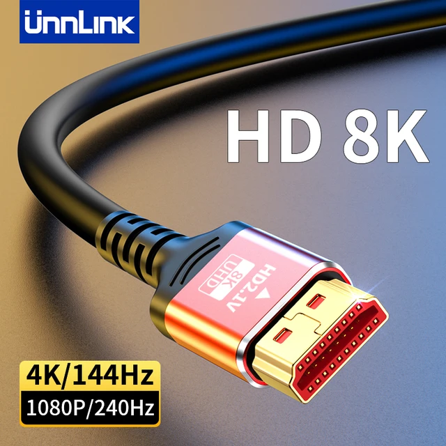 HDMI 8K Cable 8K/60Hz 4K/144Hz HMDI 2.1 Weave Cable 48Gbps For HDTV  Splitter Switcher PS5 Ps4 Projector eARC Dolby Vision UHD - AliExpress