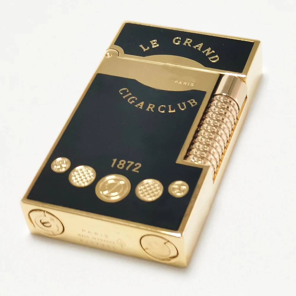 New Lacquer Lighters Butane Gas Double Flame Smoking Cigarette Tobacco Accessories Men Father Birthday Gifts Dual Fire LE GRAND 3